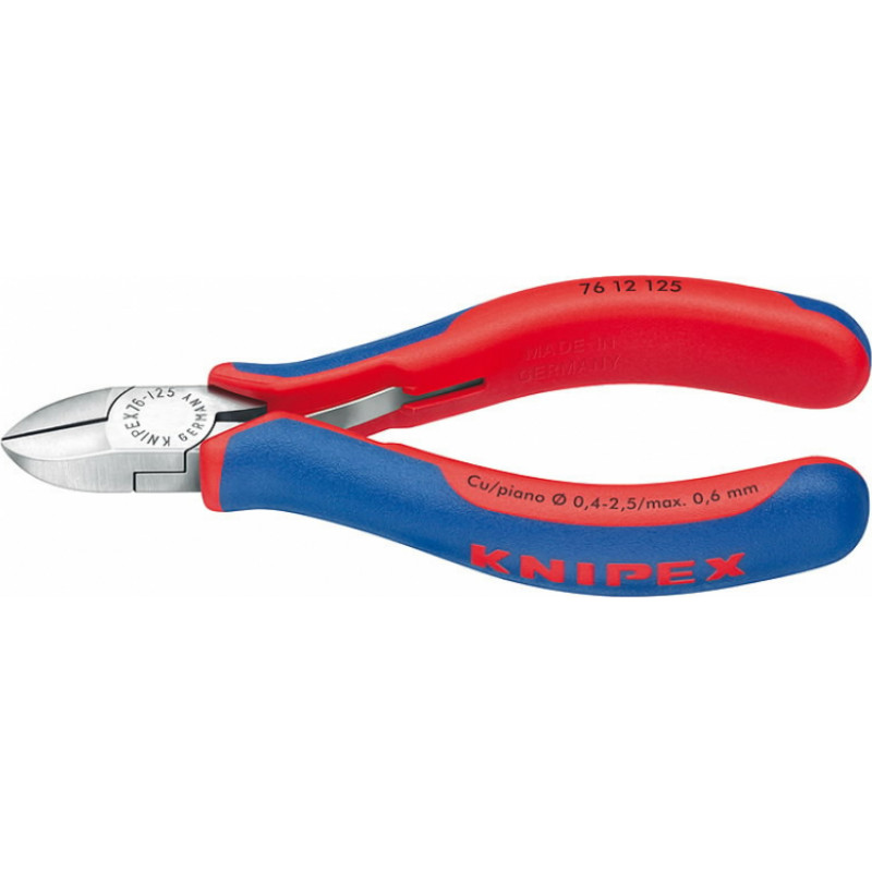 Knipex Asknaibles 125mm līdz D2.5mm, DR ar atsperi, Knipex