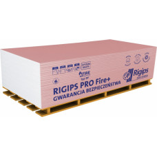 Rigips PRO Fire+ Tips DF - ģipškartona plāksnes ugunsdrošibas uzlabošanai 12,5x1200x2000