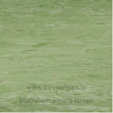 - Polyflor Connemara Green 3800 2m plat., 2.00mm aizsargslānis, linolejs PVC Zaļgans (garums cm)