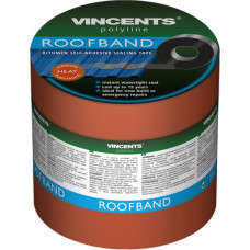 Vincents Polyline Roofband Bitumena blīvējoša lente Brūna 7,5cm x 3m