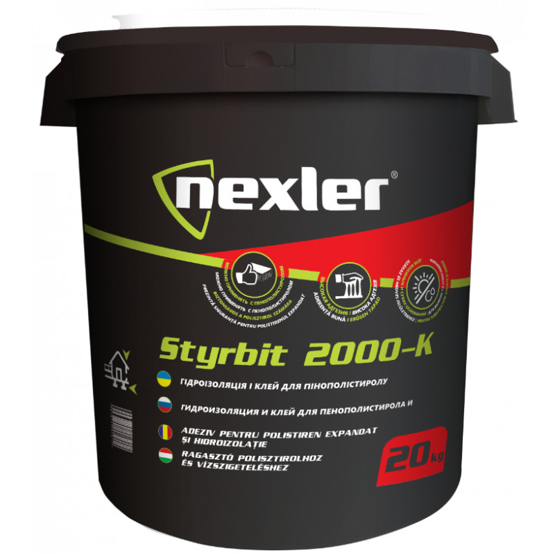 Nexler Styrbit 2000K EPS, XPS bituma līme 10kg