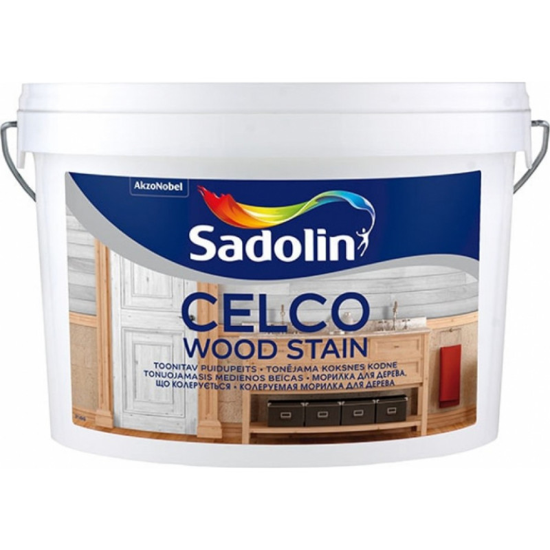 Sadolin Celco Wood Stain Ūdens bāzes beice koksnes apdarei, matēta 2.5L