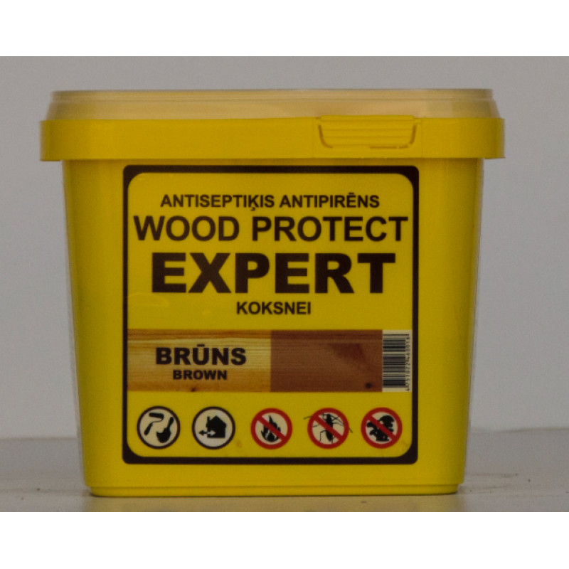 Erlits Wood Protect Expert Sausais antiseptiķis, granulas, brūns 0.5kg