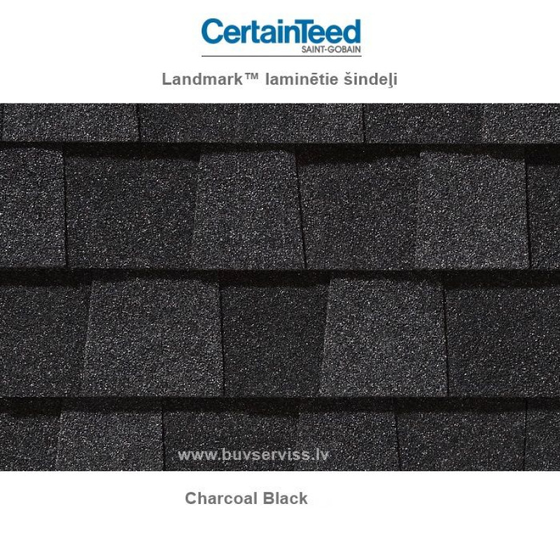 Certainteed Landmark™ laminētie šindeļi - Charcoal Black, 3.1m2