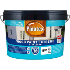 Pinotex Wood Paint Extreme BW Pašattīroša krāsa koka fasādēm, pusmatēta 2.5L