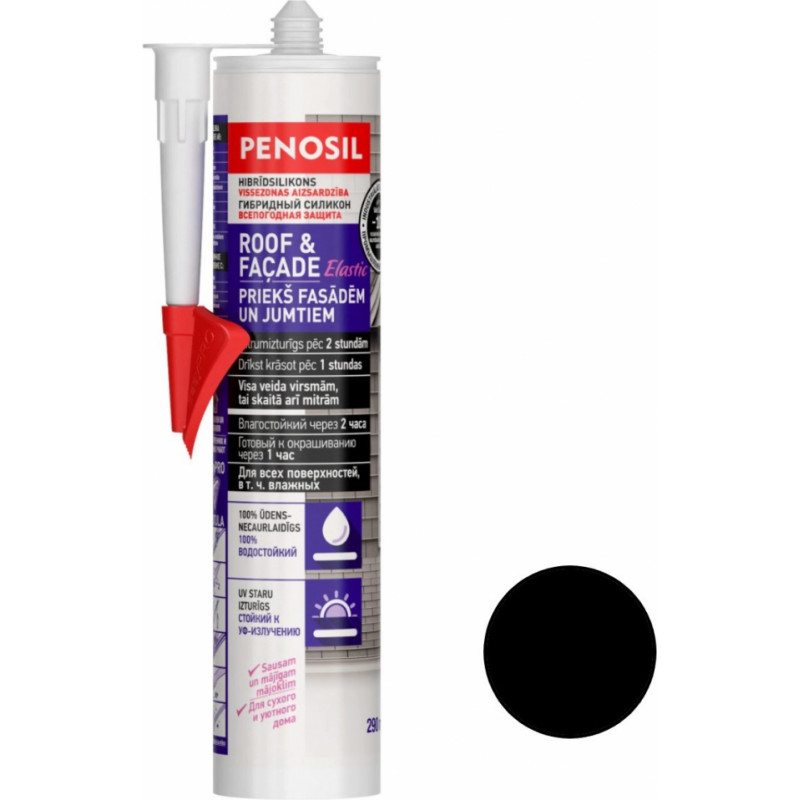 Penosil Roof&Facade Elastic Hermētiķis jumtiem un fasādēm 290ml, melns