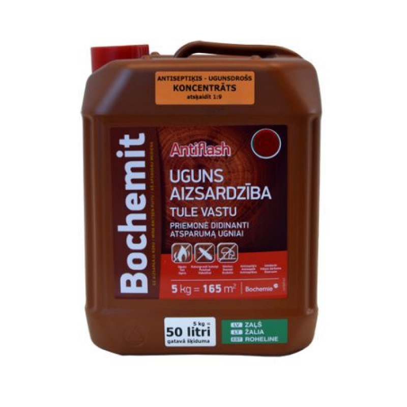 Bochemit Antiflash Ugunsdrošs līdzeklis (koncentrāts 1:9), brūns 5kg