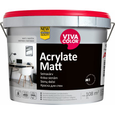 Vivacolor Acrylate Matt A Mitrumizturīga sienas krāsa, matēta 9L