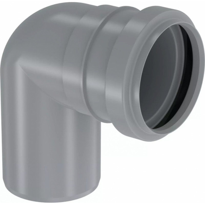 Uponor HTP S&W Iekšejās kanalizācijas līkums 88.5°, 50mm, pelēks