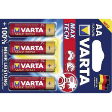 Varta Baterijas Varta Max Tech AA 4 gab. iepakojumā - gab.