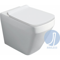 Simas Baden Rimless WC pods, balts - gab.