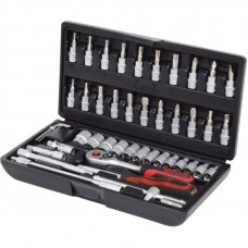 Ks Tools 48 daļu muciņu komplekts ar tirkšķatslēgu KS TOOLS 1/4''