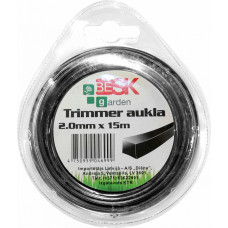 Besk Trimmera aukla 2.0mm*15m kvadr.