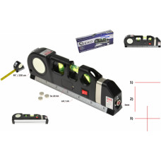 Geko Krustlīniju lāzers - līmeņrādis ar 2.5m mērlenti Geko