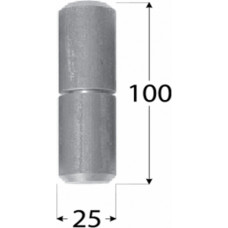 DMX Eņģe metināma ZTK 25x100 mm tērauda