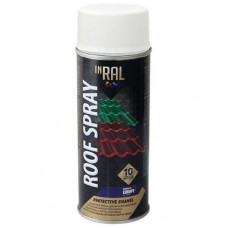 Inral Emalja aerosols jumtam Inral Roof Spray balta RAL9003, 400ml - gab