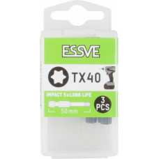 Essve Uzgaļi Essve IMPACT Torx 40x50, taisni, 3gab., 9980410 - gab.