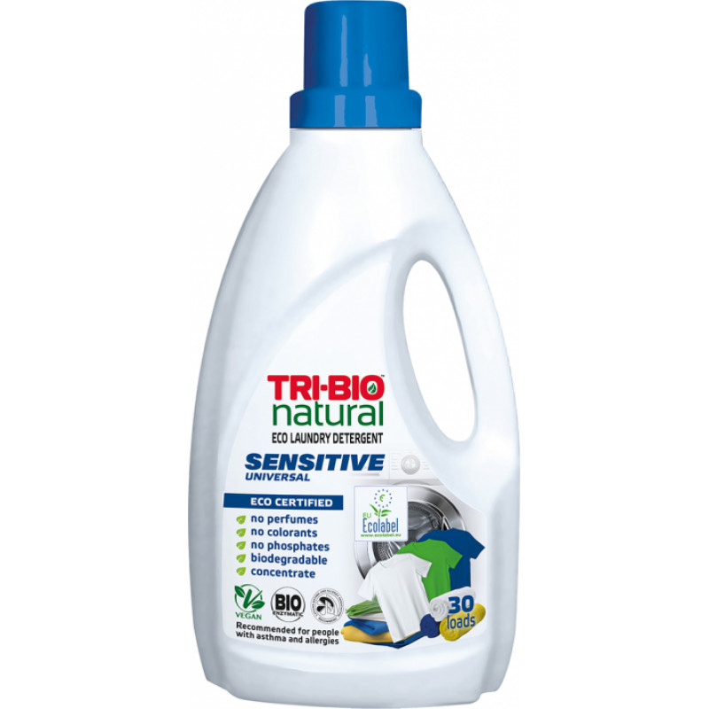 Tri Bio Veļas mazgāšanas līdzeklis TRI-BIO Sensitive 1.42L - gab