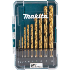 Makita Metāla urbju komplekts MAKITA D-72849 HSS-TiN 10gab. - kompl