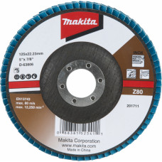 Makita Lameļu slīpdisks MAKITA Economy type 125x22.23 mm, Z80, D-63806 - gab