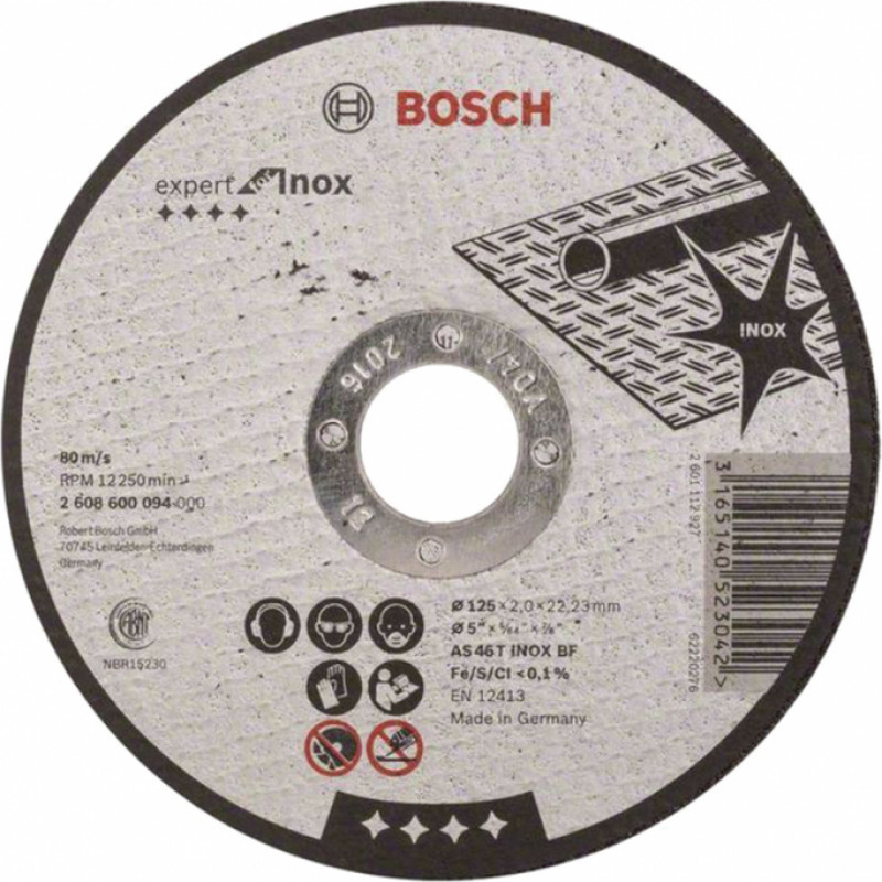 Bosch Griešanas disks metālam Bosch Expert for Inox 125x22.2 mm - gab