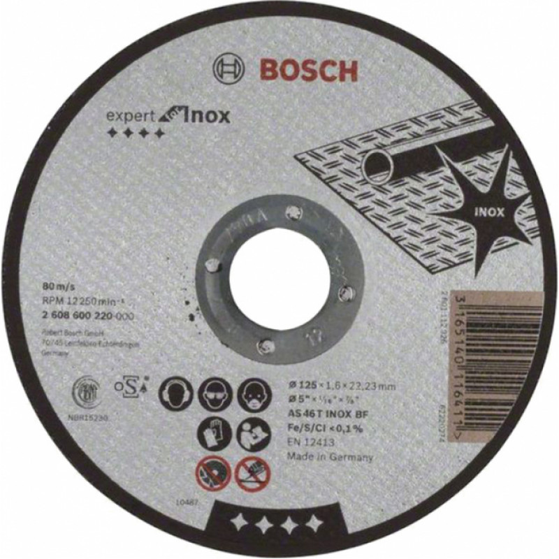 Bosch Griešanas disks metālam Bosch Expert for INOX 125x22.23 mm - gab