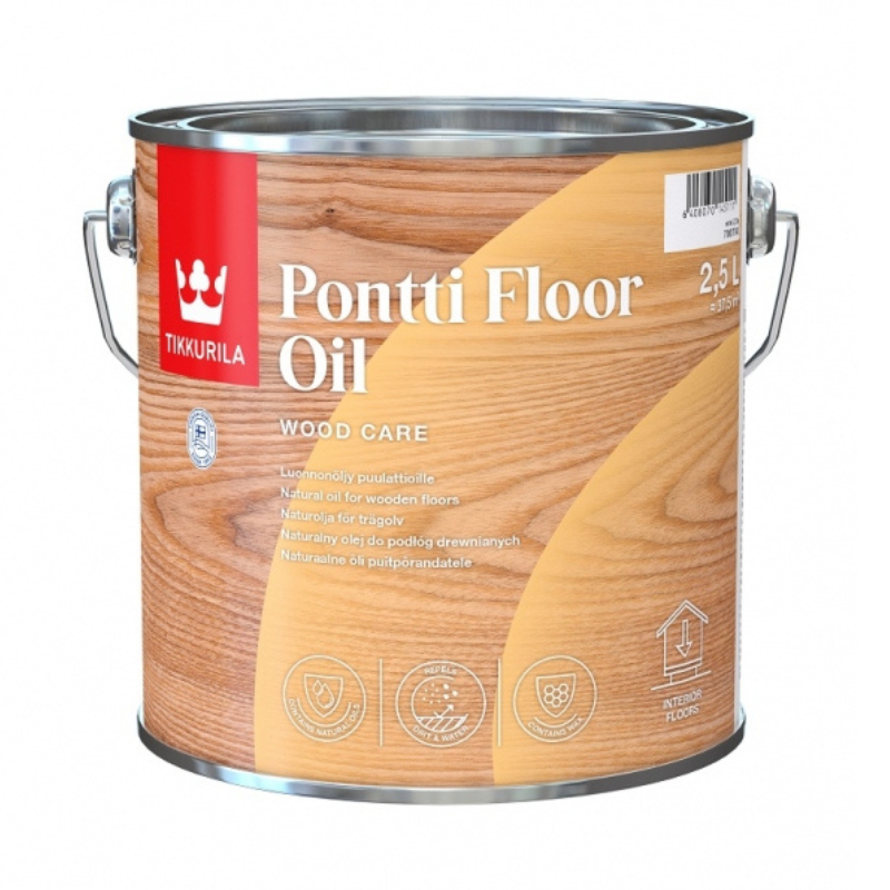 Tikkurila Eļļa koka grīdām Tikkurila Pontti Floor Oil 2.5L - gab