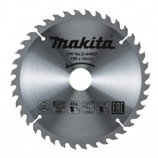 Makita Zāģripa kokam MAKITA 190x30 mm, T40, D-64967 - gab