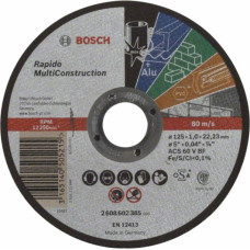 Bosch Griešanas disks Bosch Rapido MultiConstruction  ACS 60 V BF 125x22.23 mm - gab