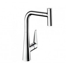 Hansgrohe virtuves izlietnes maisītājs ar izvelkamu dušu Talis Select M51 300 1jet, hroms