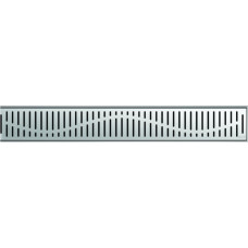 ACO dušas kanāls ar vertikālo atloku un resti ShowerDrain C Wave, 885 mm, h=92 mm, d=50 mm