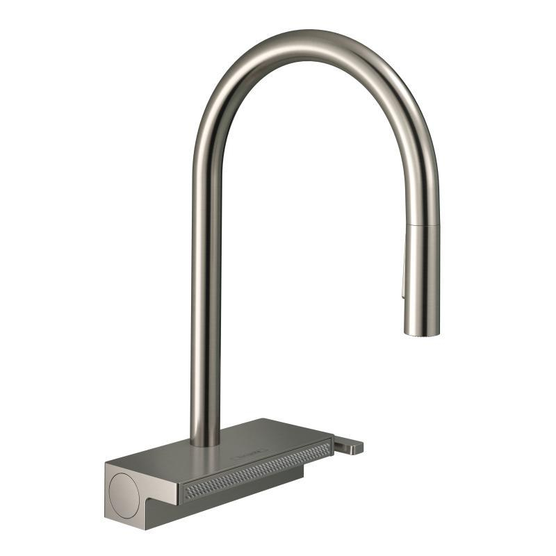 Hansgrohe virtuves izlietnes maisītājs ar izvelkamu dušu Aquno Select M81 170 3jet, stainless steel + sBox