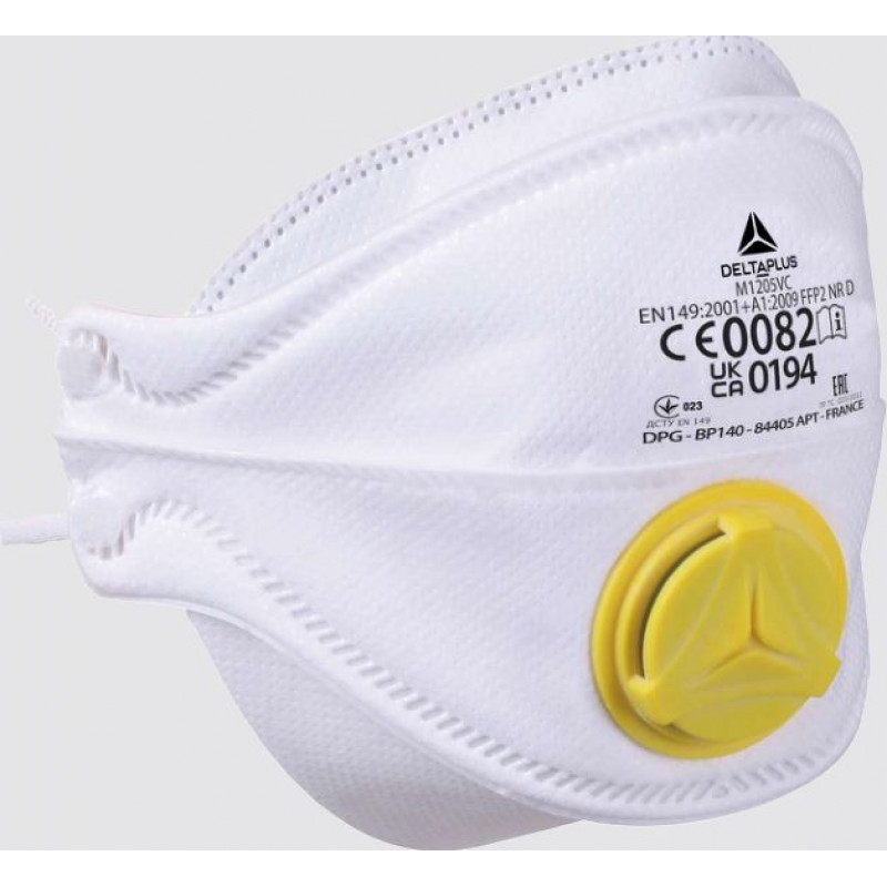 Delta Plus Vienreizlietojams respirators M1205VD, salokāms + vār FFP2, Delta Plus