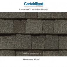 Certainteed Landmark™ laminētie šindeļi - Weathered Wood, 3.1m2