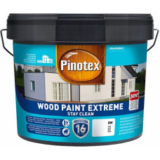 Pinotex Wood Paint Extreme BW Pašattīroša krāsa koka fasādēm, pusmatēta 10L