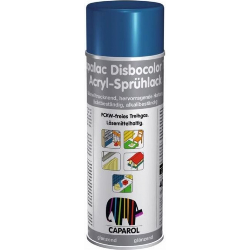 Caparol Capalac 781 Disbocolor Emaljas metāla krāsas aerosols, spīdīgs 0.4L Zils RAL5010