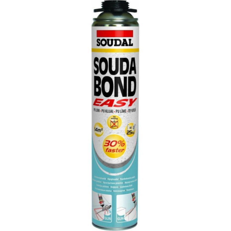 Soudal Soudabond Easy Gun Montāžas putu līme pistolei, orandža, 750ml