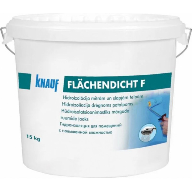 Knauf Flachendicht F kaučuka hidroizolācija, 15kg