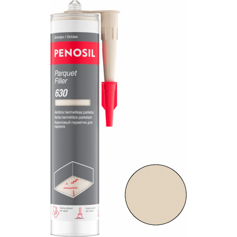 Penosil Parquet Filler 630 Akrila hermētiķis parketam 300ml kļava