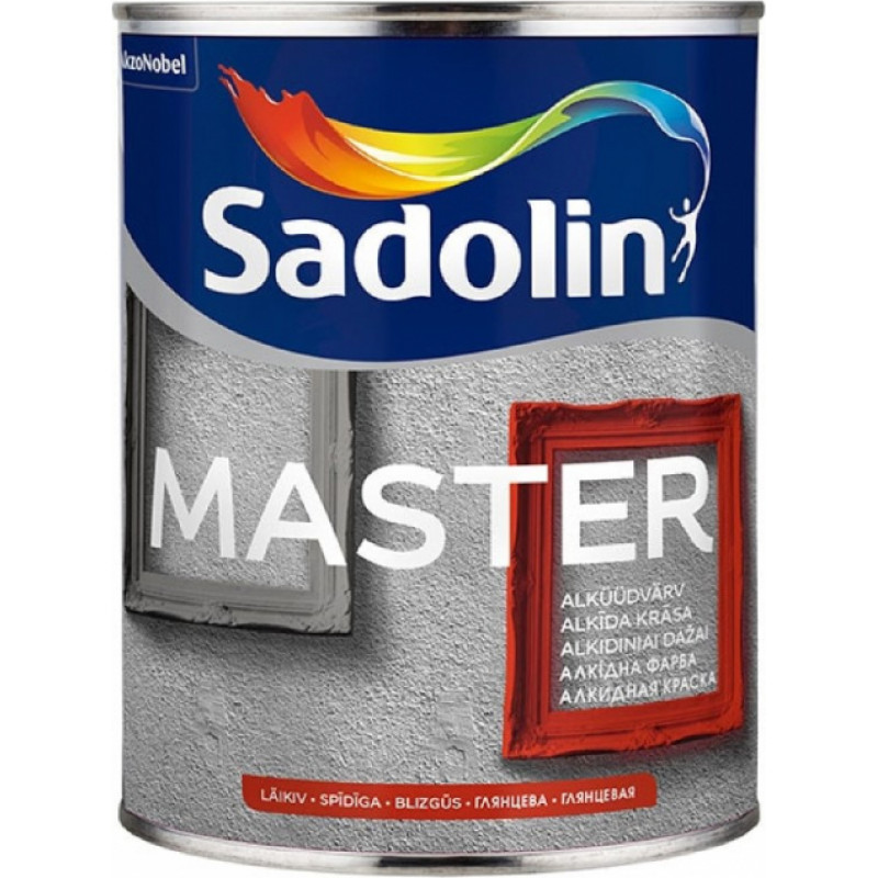 Sadolin Master Spīdīga krāsa koka un metāla virsmām BW 1L