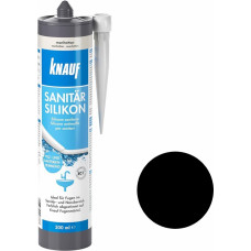 Knauf Sanitar-Silicon Silikona hermētiķis, samta melns, 300ml