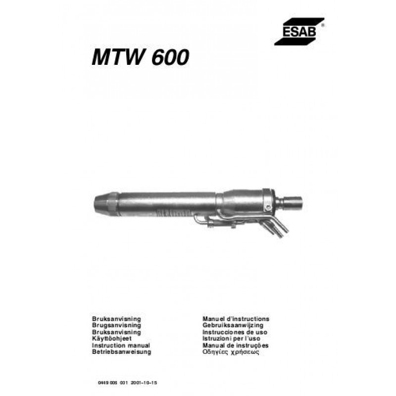 Esab Dīze adapters ESAB MTW600 - gab.