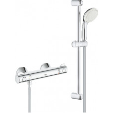 Grohe dušas termostats Grohtherm 800 ar dušas komplektu 600 mm, hroms