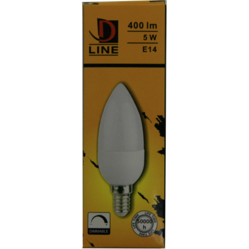 D Line LED spuldze dimmējama 5W E14 400lm 2700k D Line