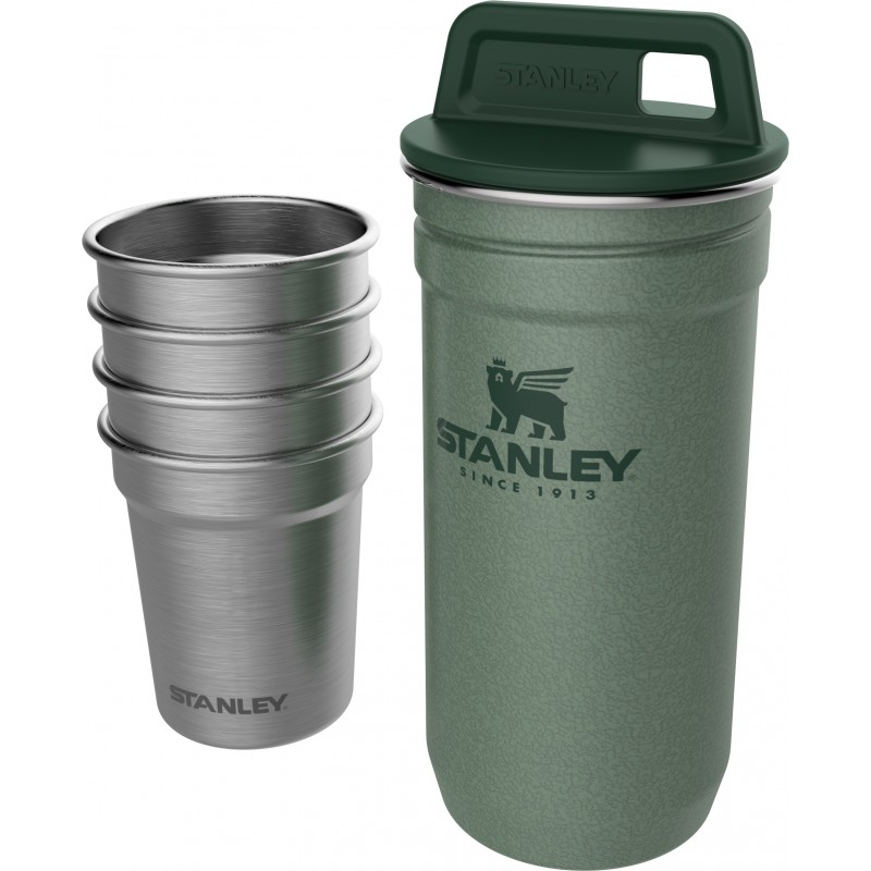 Stanley Degvīna glāzīšu komplekts ar glabāšanas ietvaru STANLEY Adventure 2801705039, 4x59ml, zaļš - gab.