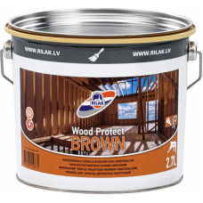 Rilak Piesūcināšanas līdzeklis nosegtām koka konstrukcijām RILAK WOOD PROTECT BROWN 2.7L - gab