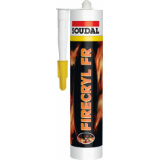 Soudal Liesmu aizturišs hermētiķis Soudal Firecryl FR Balts 310ml - gab