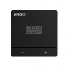 Engo Controls neprogrammējams vadu istabas termostats 230V, melns. EASY230B