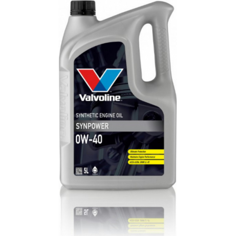 Valvoline Motoreļļa Synpower 0W40 5L, Valvoline