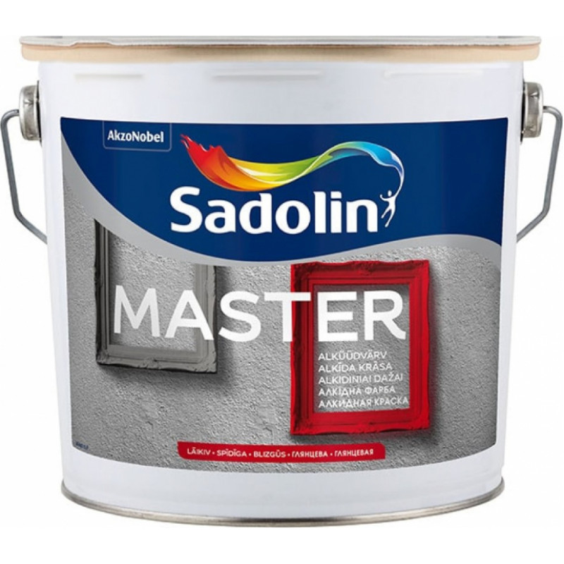 Sadolin Master Spīdīga krāsa koka un metāla virsmām BW 2.5L